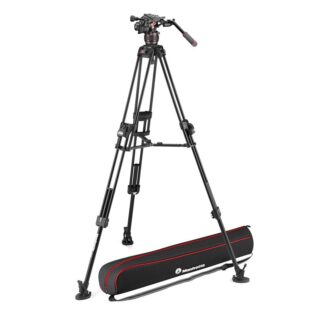 Manfrotto Nitrotech 608 Video Head with 645 Fast Twin Alu tripod kit ( MVK608TWINFA)