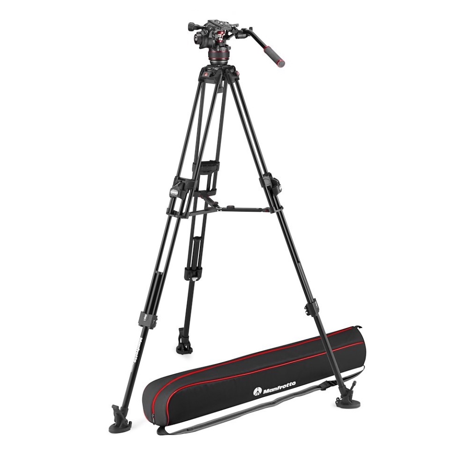 Manfrotto Nitrotech 608 with 645 Fast Twin Alu tripod kit ( MVK608TWINFA)