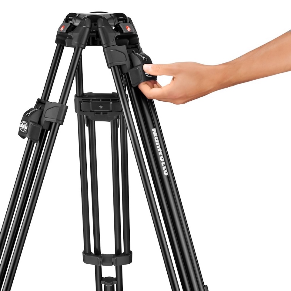 Manfrotto Nitrotech 608 with 645 Fast Twin Alu tripod kit ( MVK608TWINFA) - Image 3