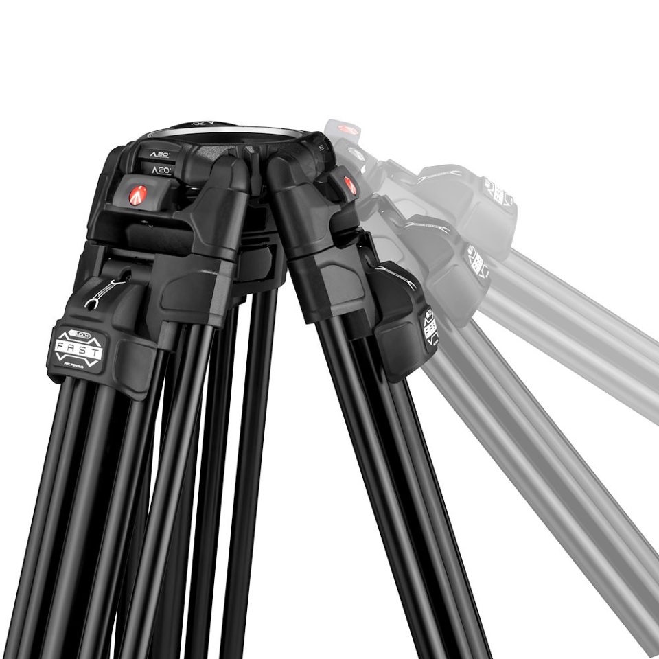 Manfrotto Nitrotech 608 with 645 Fast Twin Alu tripod kit ( MVK608TWINFA) - Image 4