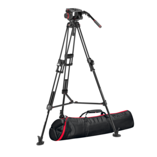 Manfrotto 509 Video Head with 645 Fast Twin Alu leg Tripod kit (MVK509TWINFA)