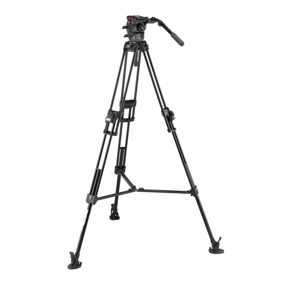 Manfrotto 526 Video Head with 645 Fast Twin Alu leg Tripod kit (MVK526TWINFA) - Image 2