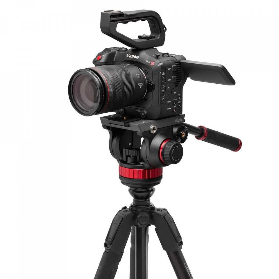 Manfrotto 502 Video Head with 055 Video Alu 3-s leg tripod kit (MVK502055XPRO3V) - Image 3