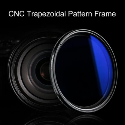 K&F Concept 40.5MM Slim Variable/Fader NDX, ND2~ND400, Blue Coated - Image 4