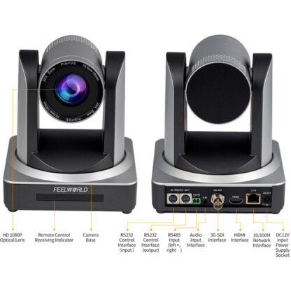 FeelWorld POE20X PTZ Camera with 20x Optical Zoom - Image 8