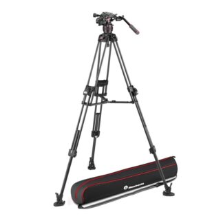 Manfrotto Nitrotech 608 Video Head with 645 Fast Twin Carbon tripod kit (MVK608TWINFC)