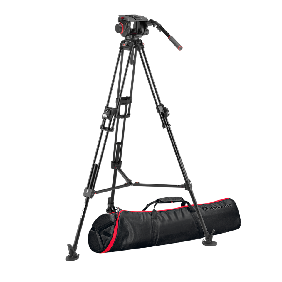 Manfrotto 509 Pro Video Head with 645 Fast Twin Alu leg Tripod kit (MVK509TWINFA)