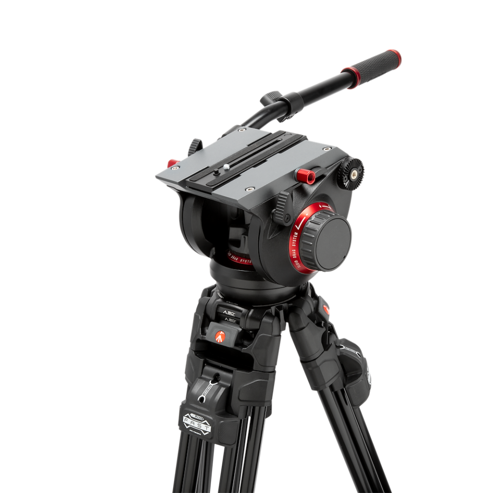 Manfrotto 509 Pro Video Head with 645 Fast Twin Alu leg Tripod kit (MVK509TWINFA) - Image 2