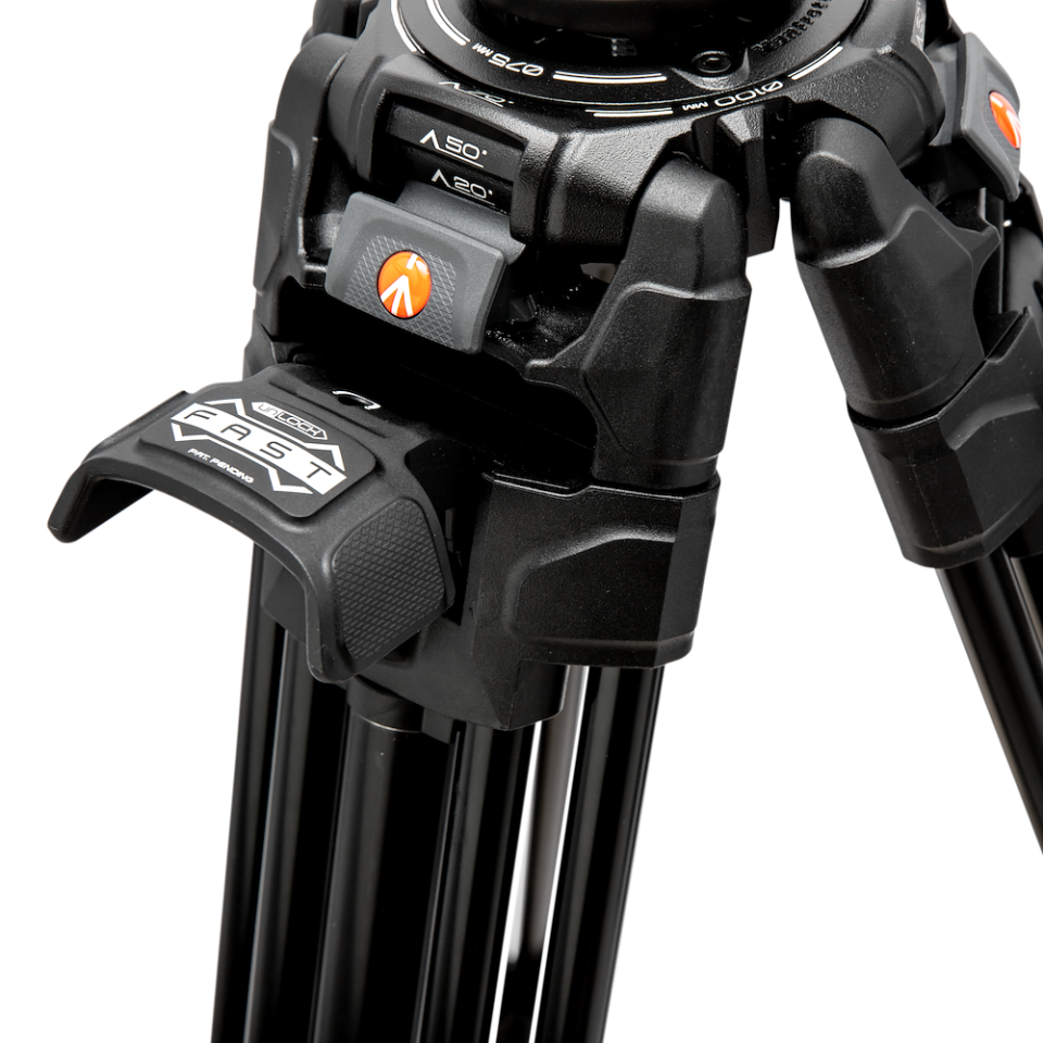 Manfrotto 509 Pro Video Head with 645 Fast Twin Alu leg Tripod kit (MVK509TWINFA) - Image 6