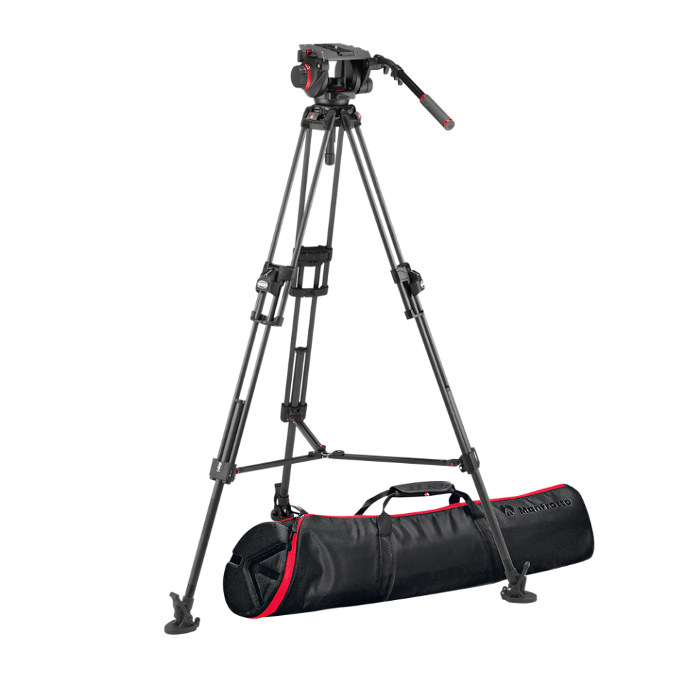 Manfrotto 509 Video Head with 645 Fast Twin CF leg Tripod kit (MVK509TWINFC)