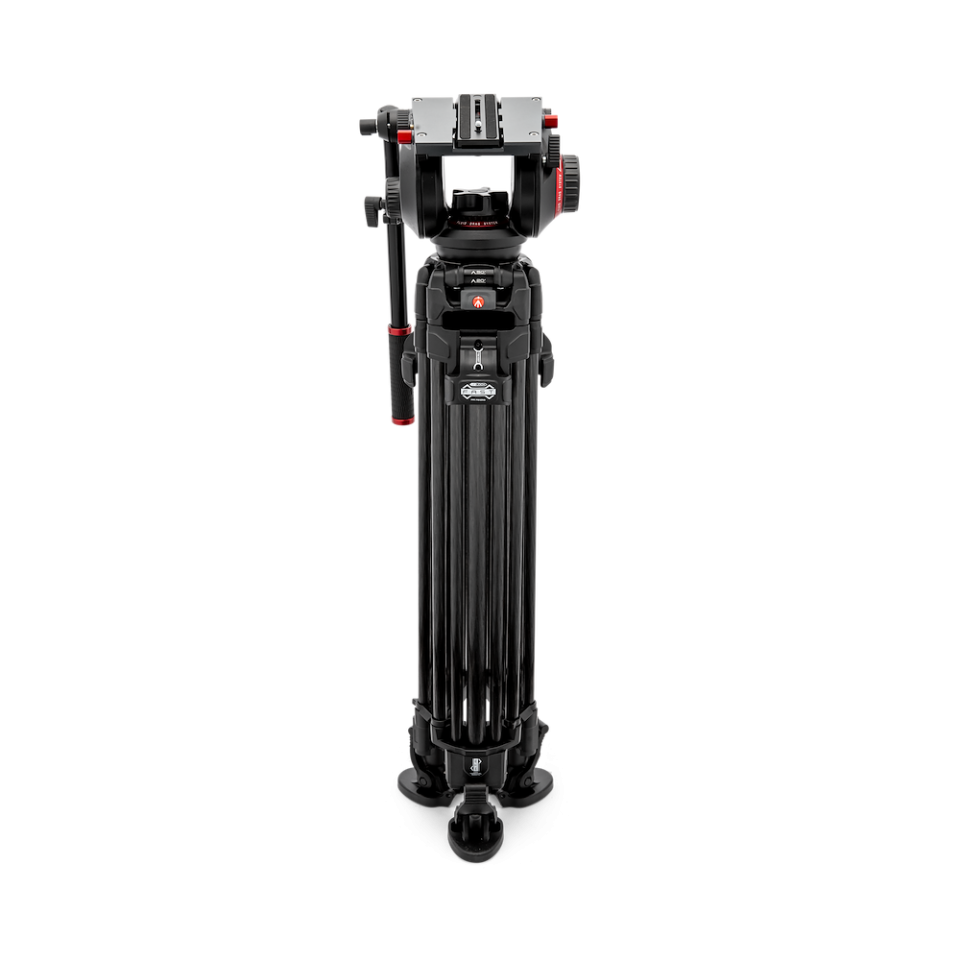 Manfrotto 509 Video Head with 645 Fast Twin CF leg Tripod kit (MVK509TWINFC) - Image 2