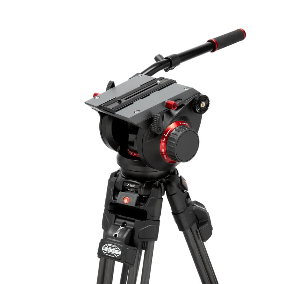 Manfrotto 509 Video Head with 645 Fast Twin CF leg Tripod kit (MVK509TWINFC) - Image 3