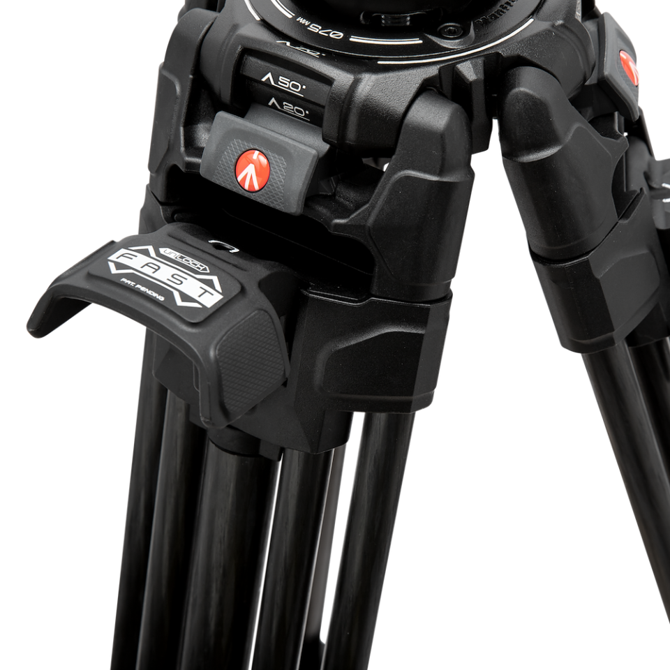 Manfrotto 509 Video Head with 645 Fast Twin CF leg Tripod kit (MVK509TWINFC) - Image 5