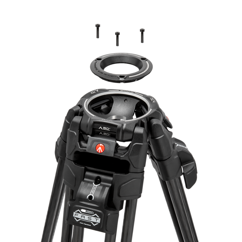 Manfrotto 509 Video Head with 645 Fast Twin CF leg Tripod kit (MVK509TWINFC) - Image 6