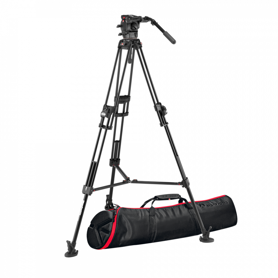 Manfrotto 526 Video Head with 645 Fast Twin Alu leg Tripod kit (MVK526TWINFA)